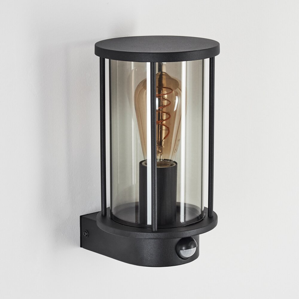 Sumalao Buiten muurverlichting Zwart, 1-licht, Bewegingsmelder