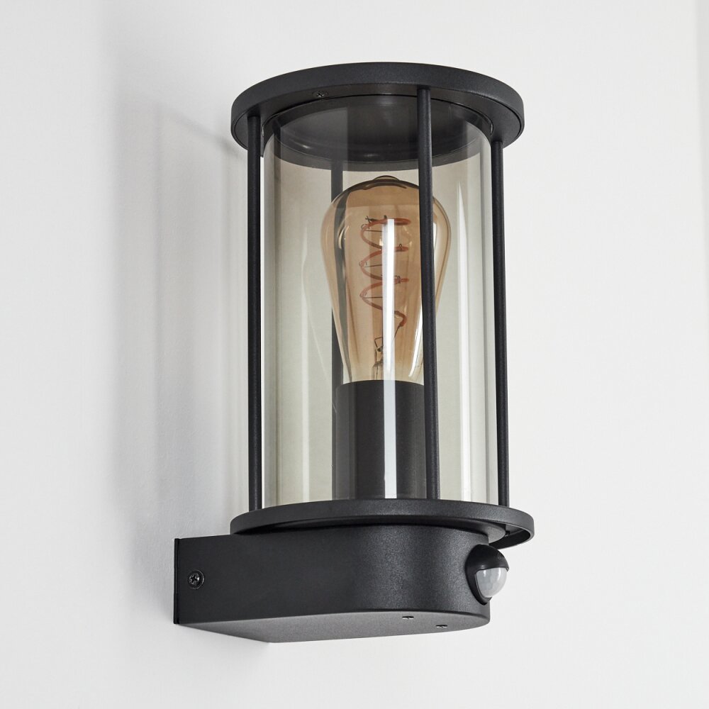 Sumalao Buiten muurverlichting Zwart, 1-licht, Bewegingsmelder
