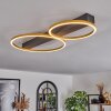 Cajean Plafondlamp LED Zwart, 2-lichts