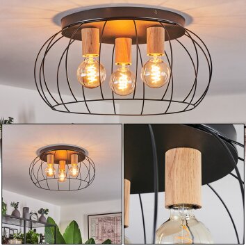 Toklolo Plafondlamp Natuurlijke kleuren, 3-lichts