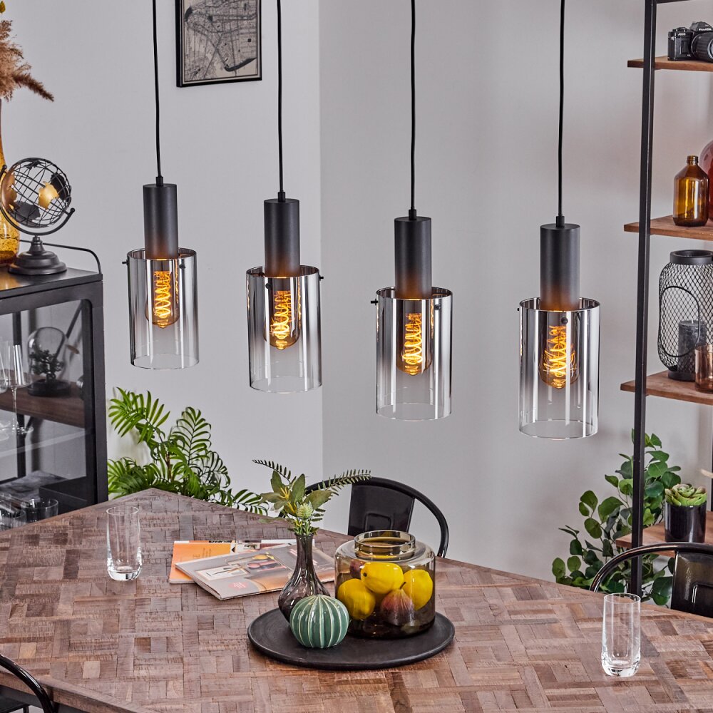 Sambour Hanglamp Zwart, 4-lichts main product photo