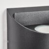 Suriyaco Buiten muurverlichting LED Zwart, 2-lichts