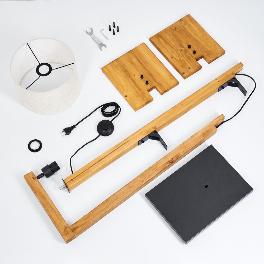 Baval Staande lamp Natuurlijke kleuren, 1-licht