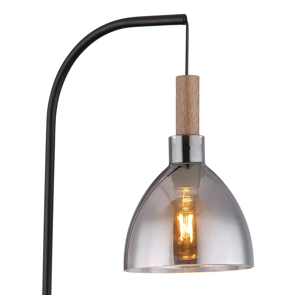 Globo MATTEA Staande lamp Zwart, 1-licht