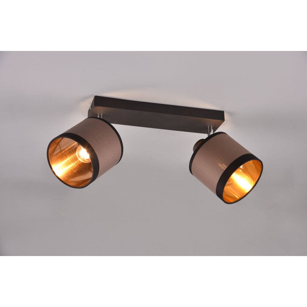 Reality DAVOS Plafondlamp Taupe, 2-lichts main product photo