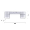 Paul Neuhaus PURE-NOLA Plafondlamp LED Wit, 2-lichts