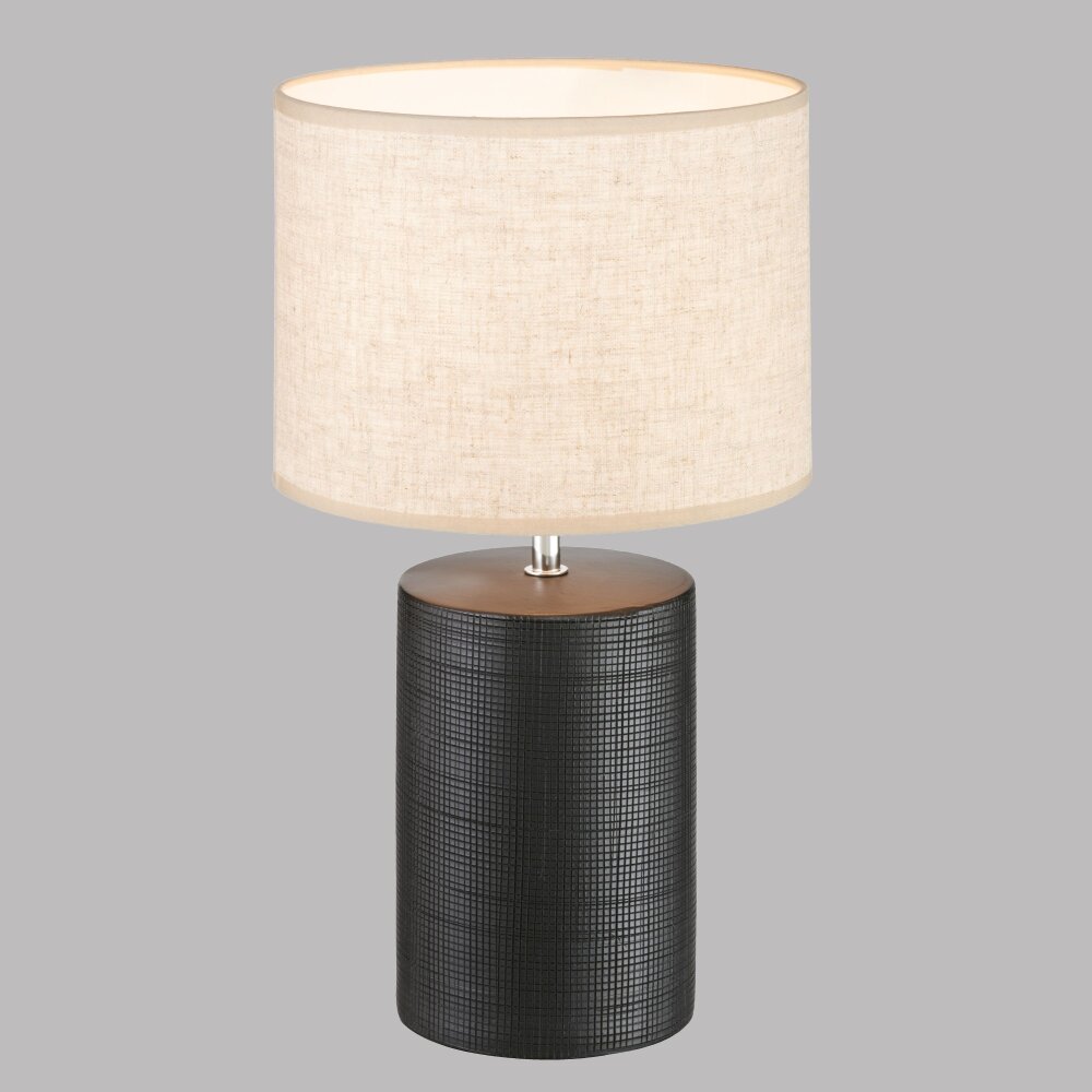 Fischer & Honsel Bois Tafellamp Zwart, 1-licht main product photo