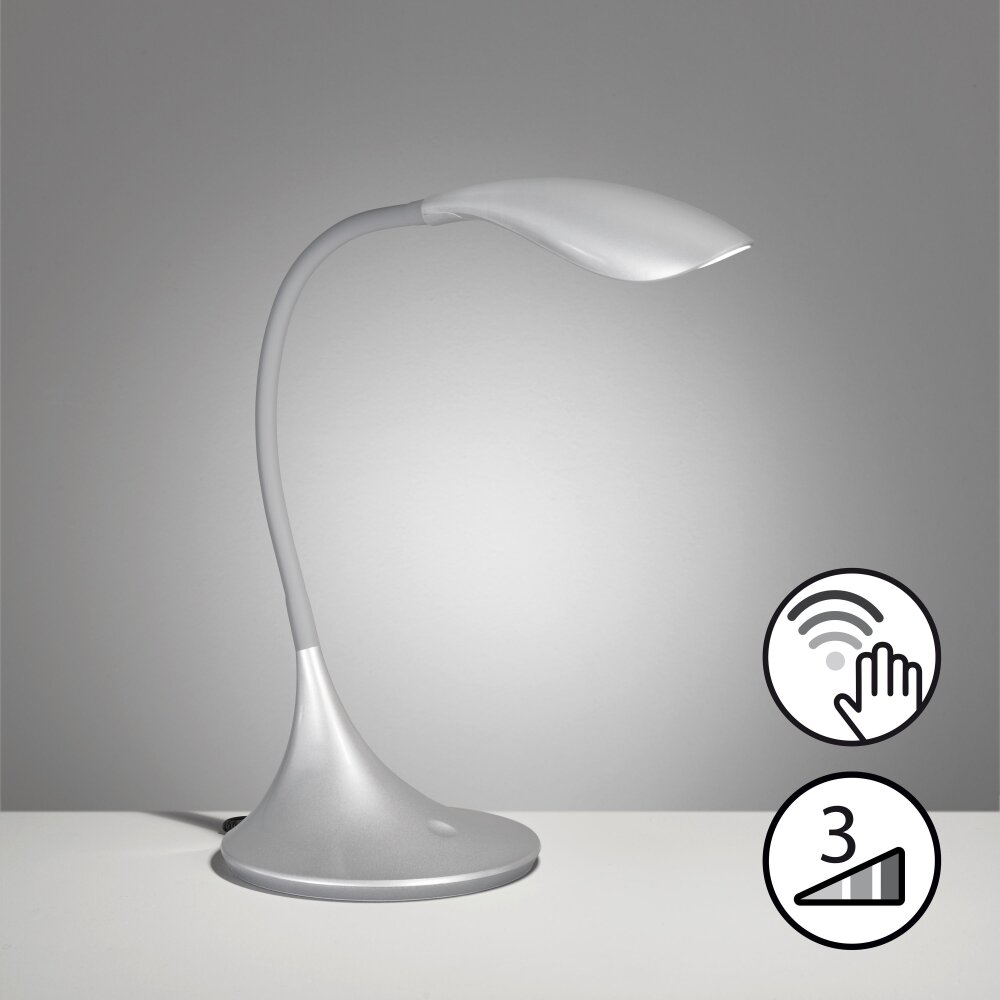 Fischer & Honsel Nil Tafellamp LED Zilver, 1-licht main product photo