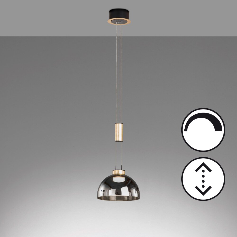 Fischer & Honsel Avignon Hanglamp LED Zwart, 1-licht main product photo