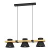 Eglo MACCLES Hanger Natuurlijke kleuren, Zwart, 3-lichts