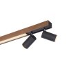 Paul Neuhaus PURE-LINES Plafondlamp LED Antraciet, Hout donker, 5-lichts, Afstandsbediening