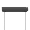 Paul Neuhaus PURE-MOTO-RISE Hanglamp LED houtlook, Zwart, 3-lichts, Afstandsbediening