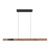 Paul Neuhaus PURE-MOTO-RISE Hanglamp LED houtlook, Zwart, 3-lichts, Afstandsbediening