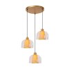 Lucide GUNHILD Hanglamp Goud, Messing, 3-lichts
