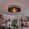 Konbongou Plafondlamp Zwart, 1-licht