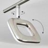 Villenauxe Plafondlamp LED Nikkel mat, 6-lichts