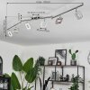 Villenauxe Plafondlamp LED Nikkel mat, 6-lichts