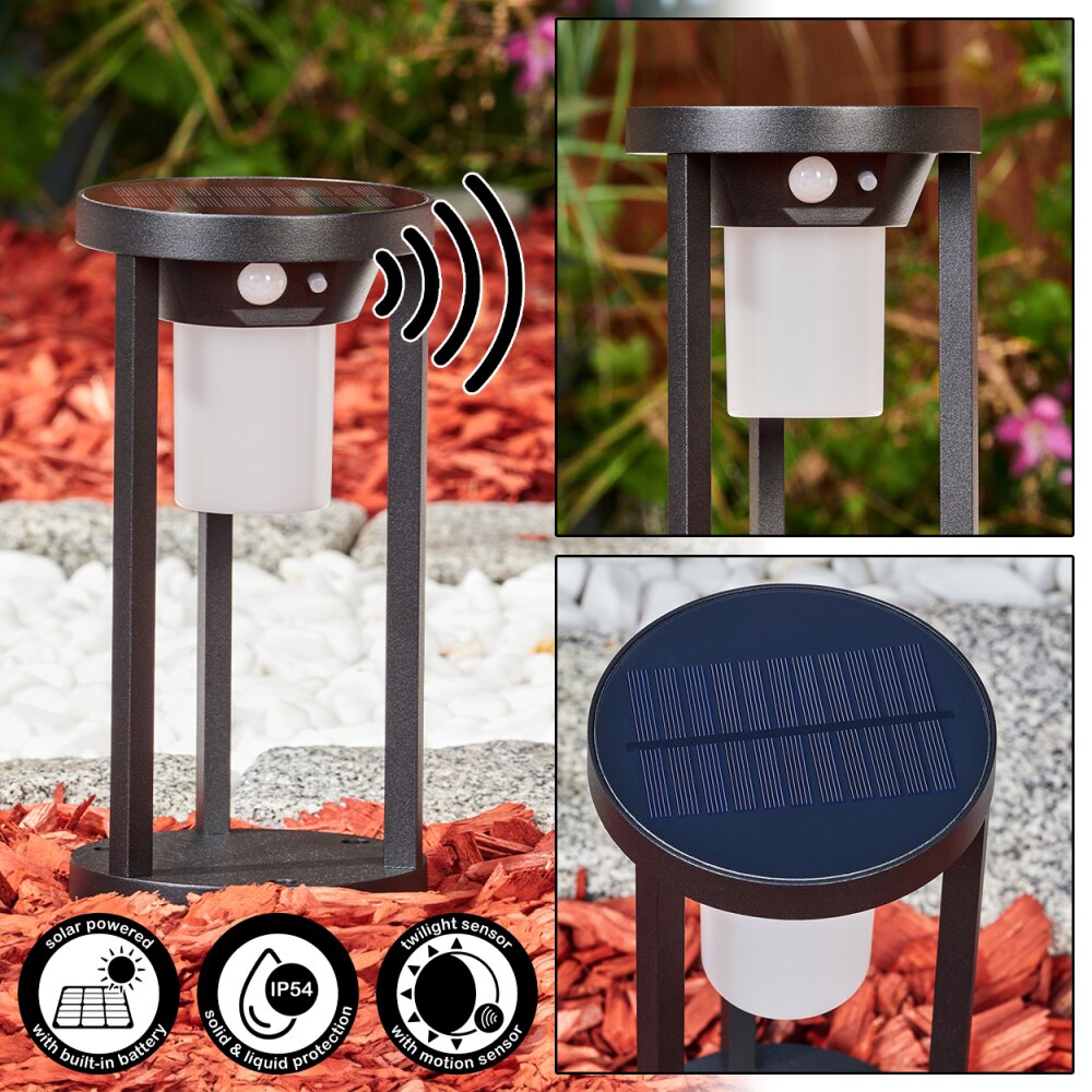 Lokpano Padverlichting LED Zwart, 1-licht, Bewegingsmelder main product photo