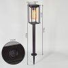 Palanga Padverlichting LED Zwart, 1-licht