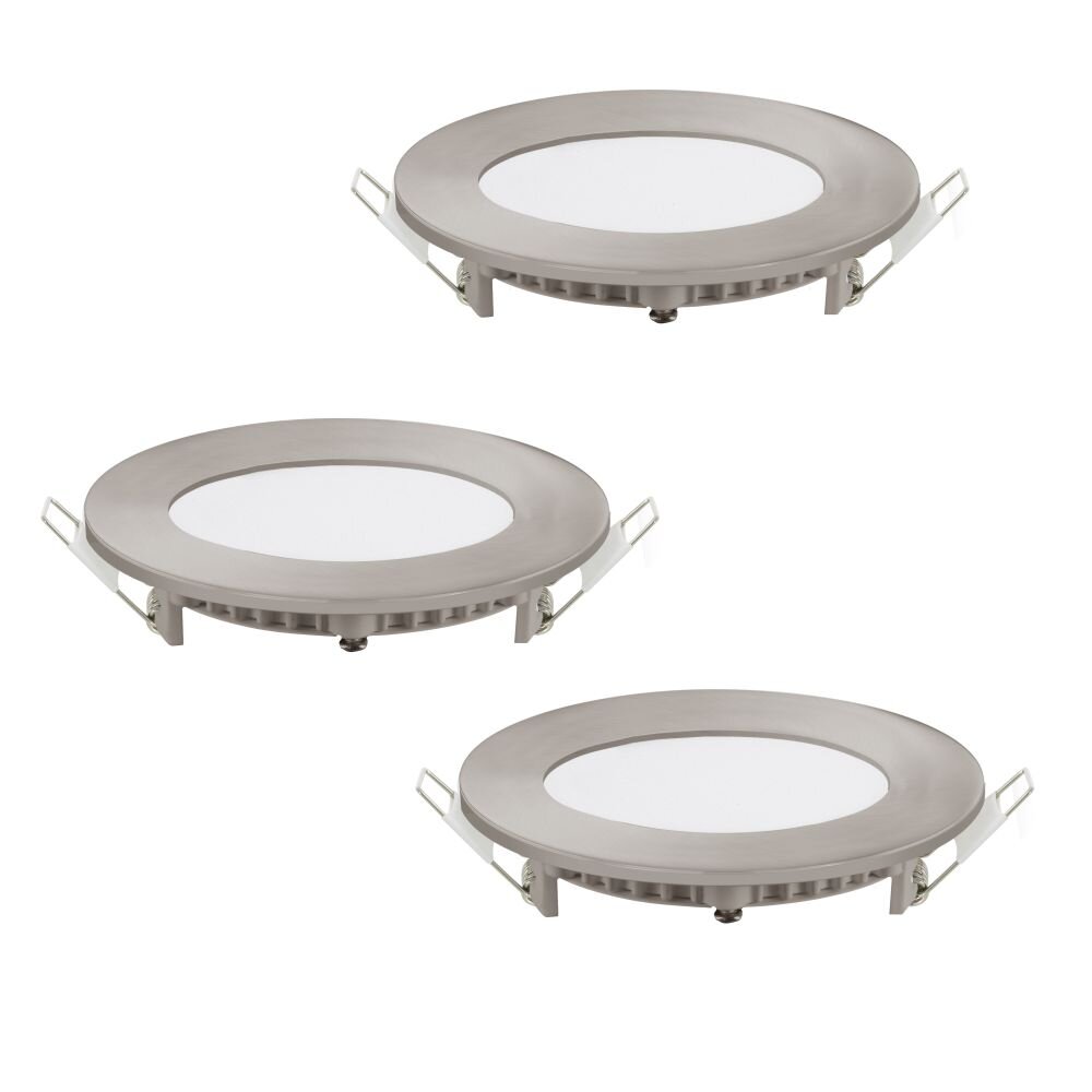 Eglo FUEVAC Inbouw verlichting LED Nikkel mat, 3-lichts, Kleurwisselaar main product photo