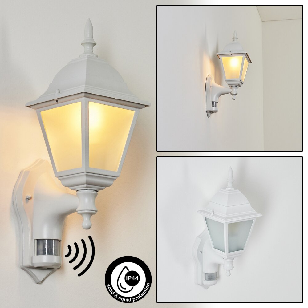 Naofe Buiten muurverlichting Wit, 1-licht, Bewegingsmelder main product photo