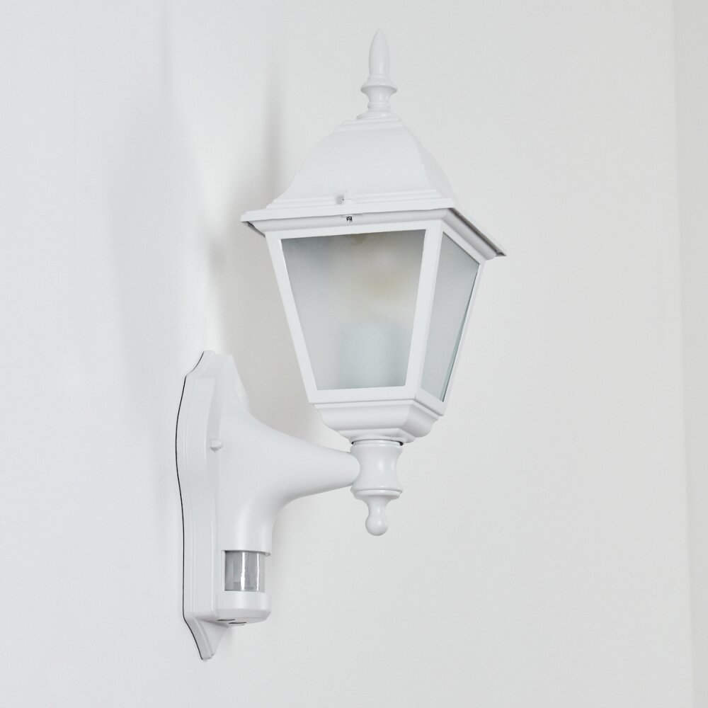 Naofe Buiten muurverlichting Wit, 1-licht, Bewegingsmelder