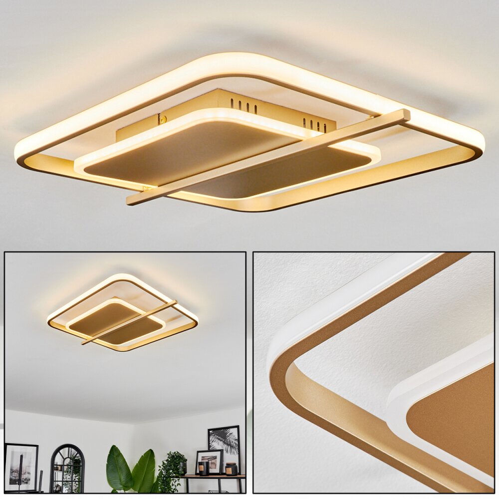 Evolene Plafondlamp LED Goud, 1-licht main product photo