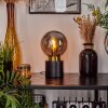 Flawil Tafellamp Messing, Zwart, 1-licht