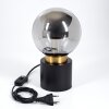 Flawil Tafellamp Messing, Zwart, 1-licht