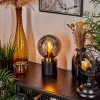 Flawil Tafellamp Messing, Zwart, 1-licht