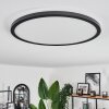 Hooper Plafondpaneel LED Zwart, 1-licht