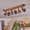 Pehefito Plafondlamp Bruin, Zwart, 6-lichts