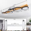 Rodekro Plafondlamp LED Zwart, Wit, 1-licht