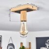 Represita Plafondlamp Natuurlijke kleuren, Zwart, 1-licht