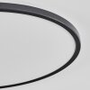 Hooper Plafondpaneel LED Zwart, 1-licht