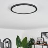 Hooper Plafondpaneel LED Zwart, 1-licht