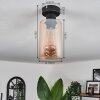 Hunouri Plafondlamp Zwart, 1-licht
