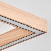 Surisultana Plafondlamp LED Hout licht, Zwart, 2-lichts