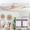 Surisultana Plafondlamp LED Natuurlijke kleuren, 2-lichts