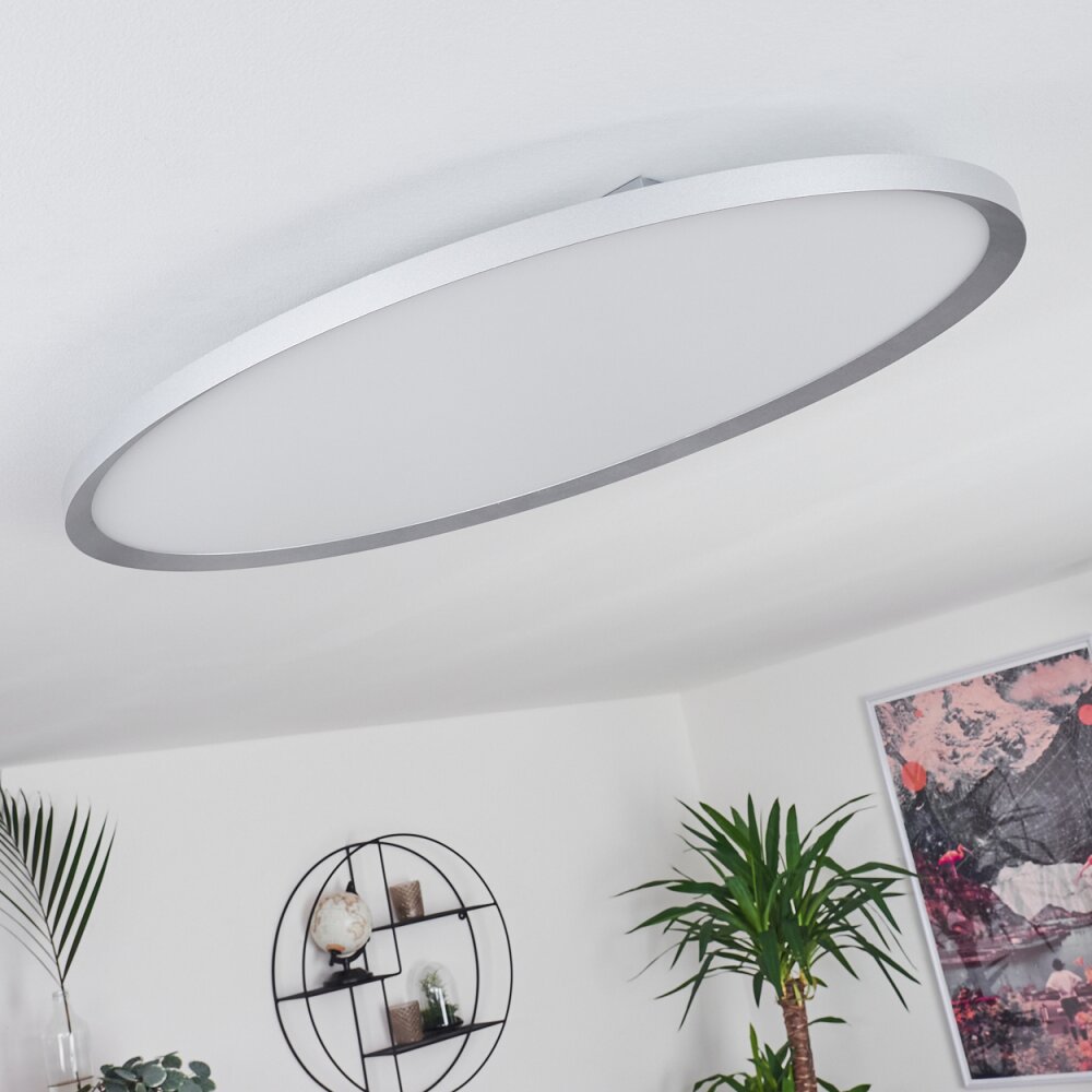 Kombito Plafondpaneel LED Zilver, Wit, 1-licht, Afstandsbediening