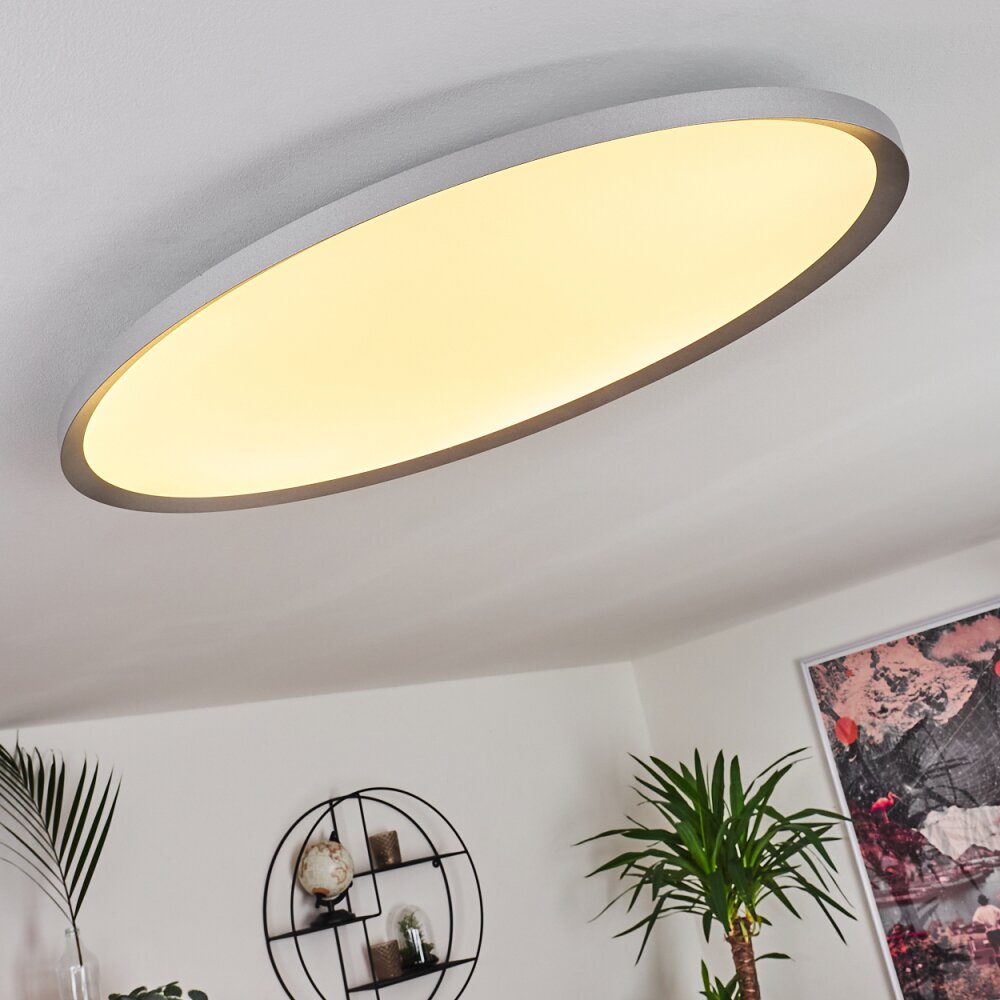 Kombito Plafondpaneel LED Zilver, Wit, 1-licht, Afstandsbediening
