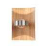 Fischer & Honsel SHINEWOOD Muurlamp LED Nikkel mat, 1-licht