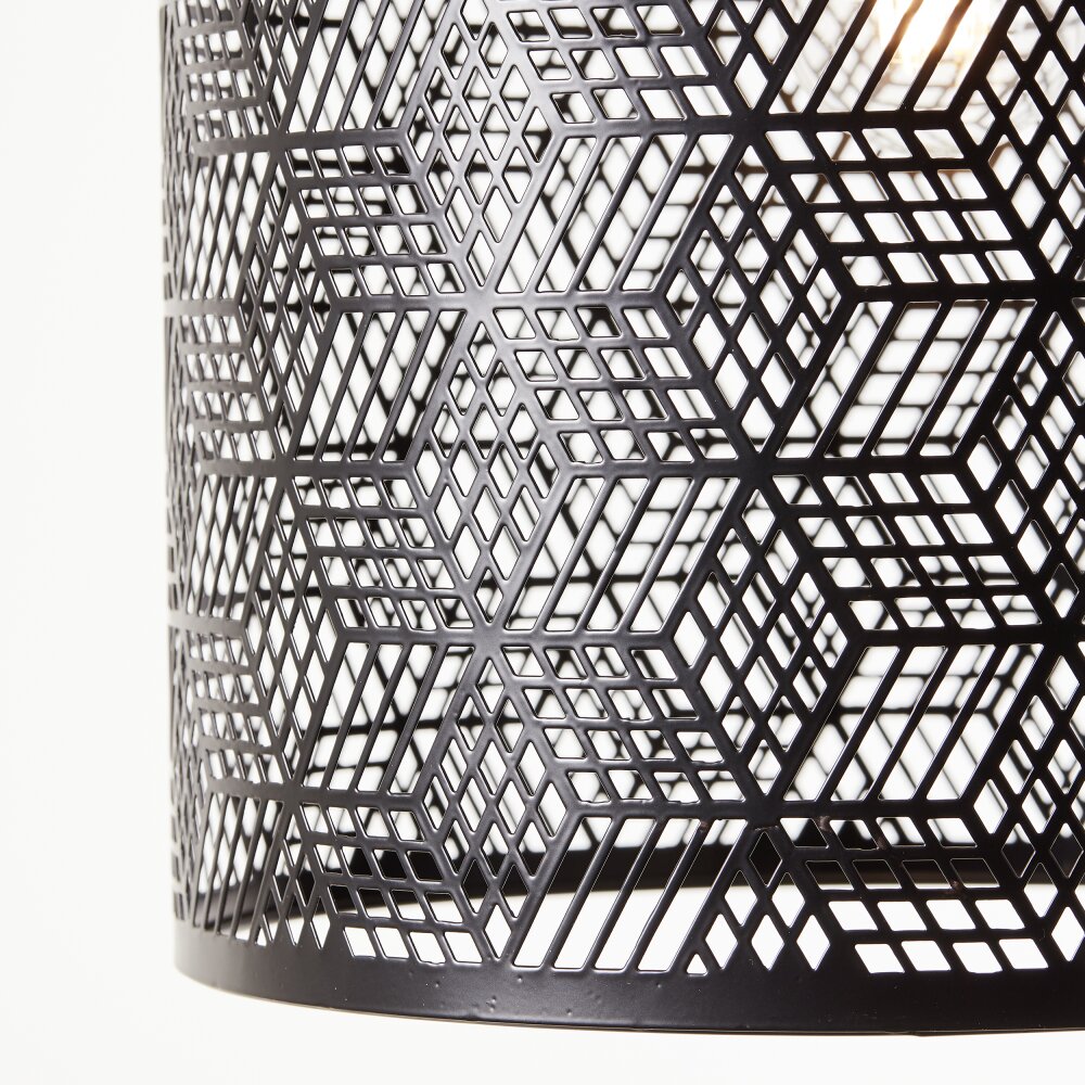 Brilliant Santy Hanglamp Zwart, 1-licht