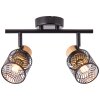 Brilliant Santy Plafondlamp Zwart, 2-lichts