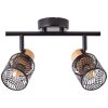 Brilliant Santy Plafondlamp Zwart, 2-lichts