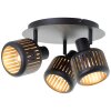 Brilliant Tyas Plafondlamp Zwart, 3-lichts