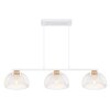 Globo VITIANO Hanger Bruin, Wit, 3-lichts