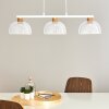 Besancon Hanglamp Bruin, Wit, 3-lichts