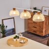 Besancon Hanglamp Bruin, Wit, 3-lichts