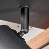 Fairburn Plafondlamp LED Bruin, houtlook, Zwart, 2-lichts